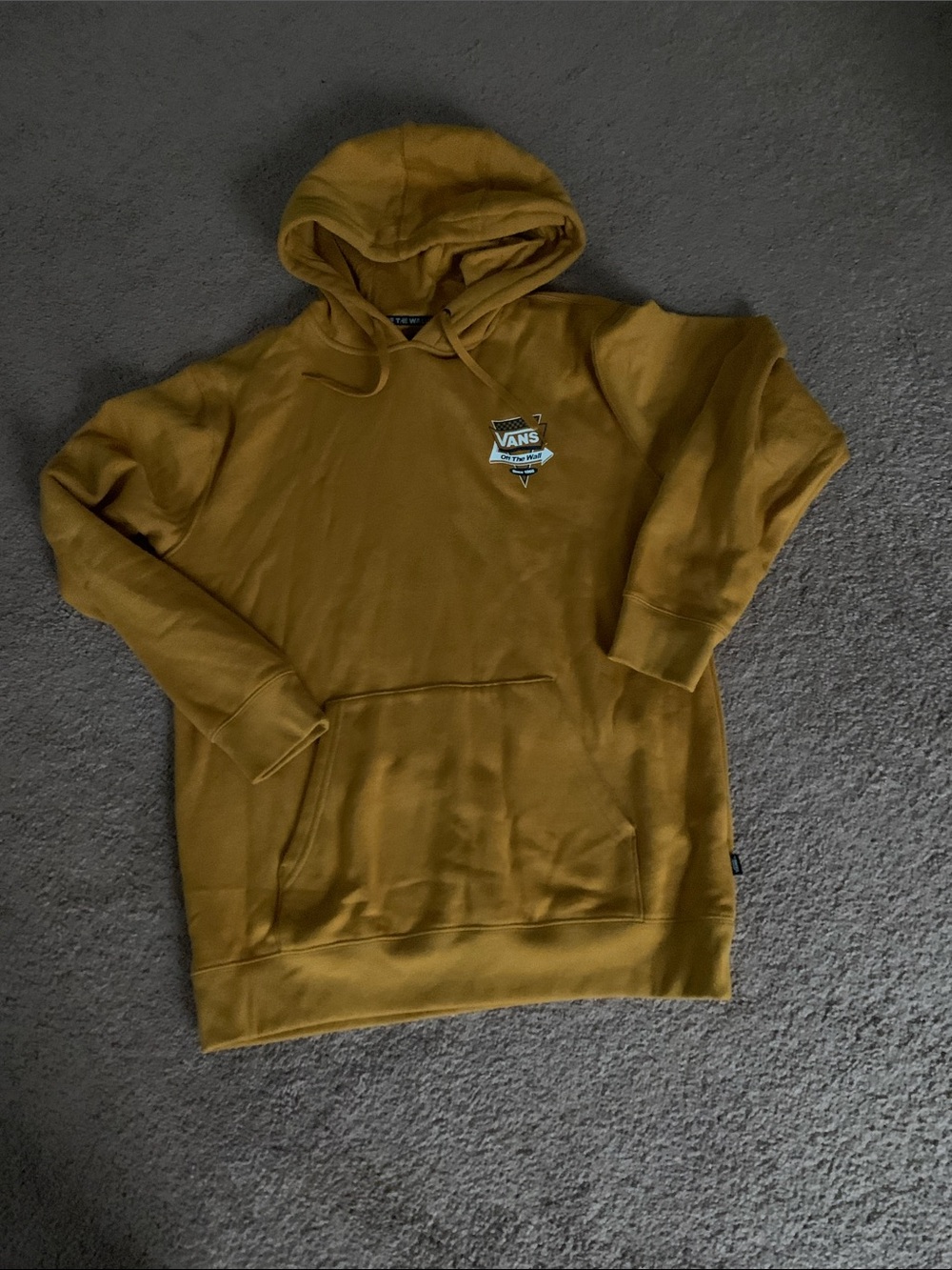 Vans Men's Mustard Yellow Pullover Hoodie